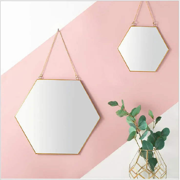 

Face Wash Mirror Wall Hangers Toilet Household Simplicity Wall Mounted Bathroom Lens Simple Dressing Table Mirror Mounted Makeup