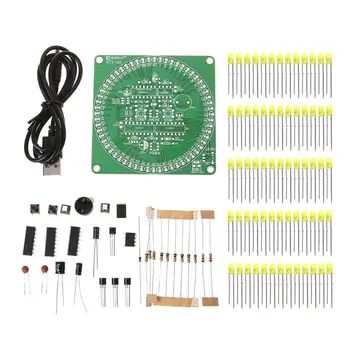 

1 Set Electronic Timer Component DIY 60s ETI-60 Countdown Count Down Timer LED Indicator Red/Yellow Alarm Kit Q6PA