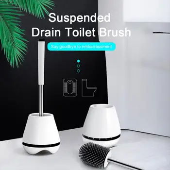 

New Toilet Brush Set Holder Silicone Soft Bristle Base Cleaning Bathroom Durable Clean Tools Bathroom Accessories High Quality