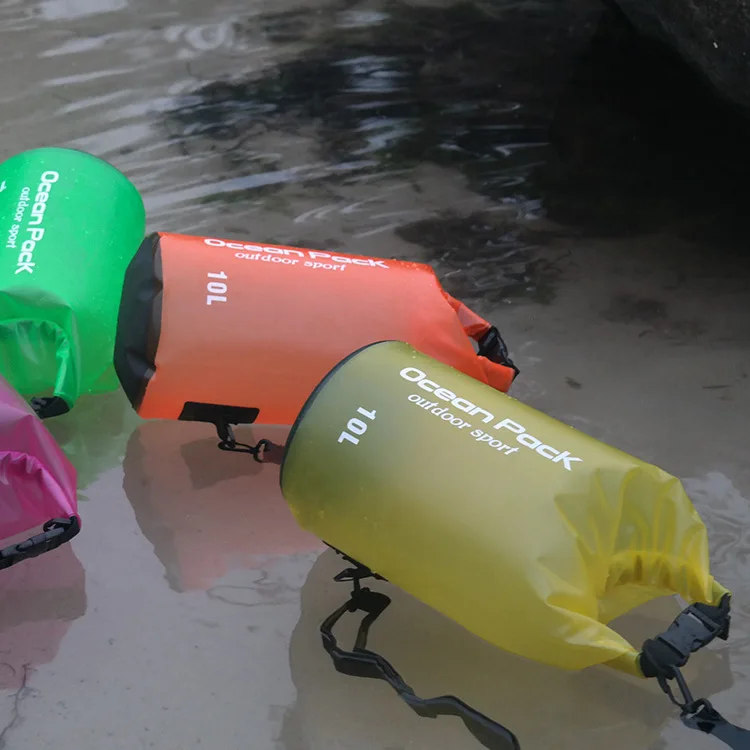 2L 5L 10L полупрозрачная водонепроницаемая сумка для хранения сухая сумка для плавания сумка для каноэ каяк Рафтинг Спорт на открытом воздухе кемпинг речной трекинг