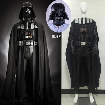 

Star Wars Dark Lord Darth Vader Cosplay Costume Black Uniform Outfit Adult Carnival Star Wars Cosplay Darth Vader Costume mask