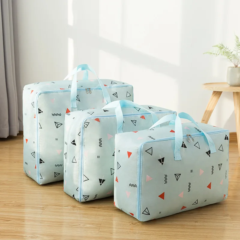 

TWDW Waterproof and Moistureproof Oxford Cloth Quilt Clothing Storage Bag Four-size Household Travel Storage Orgnizer