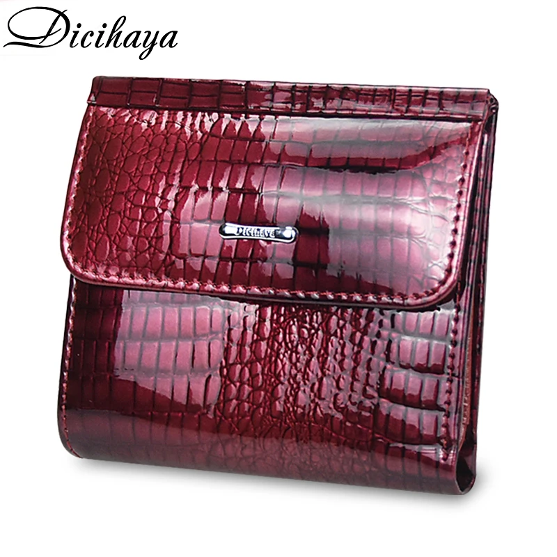 Female Purse Card-Holder Mini Wallets DICIHAYA Genuine-Leather Women Luxury Clutch Ladys