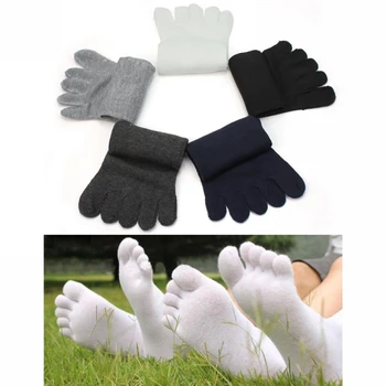 

Unisex 5 Pairs Fashion Socks Women Men Five Fingers Separate Toe Socks Comfortable Warm Hot Solid Color Funny Sock #YJ