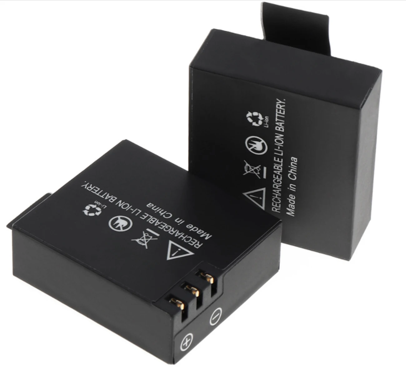Аккумулятор и двойное зарядное устройство USB для экшен-камеры Eken H9, H9r, H8, H8r, H8PRO, H3, H3r, GIT-LB101 Sports Ultra HD 4K - Цвет: 2 PCS Battery
