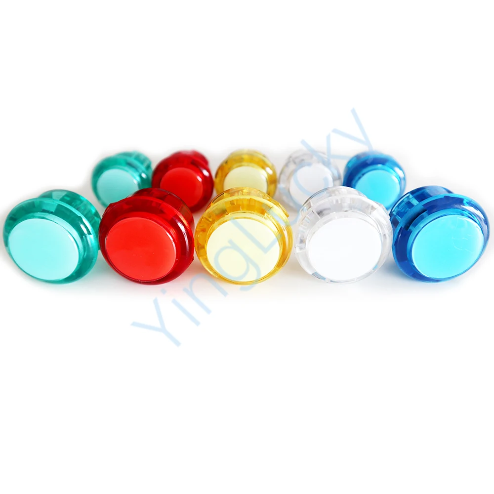 1Pcs 30mm 24mm LED arcade buttons copy Sanwa button 5V illuminated arcade button switch for DIY arcade cabinet 1pcs 5pcs 2 buttons modified folding flip remote key shell for suzuki sx4 swift car key blanks case