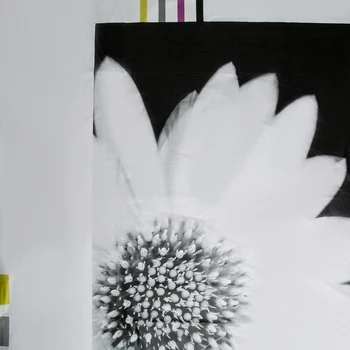 

Curtain for the bathroom 180 × 180 cm "White flowers", EVA