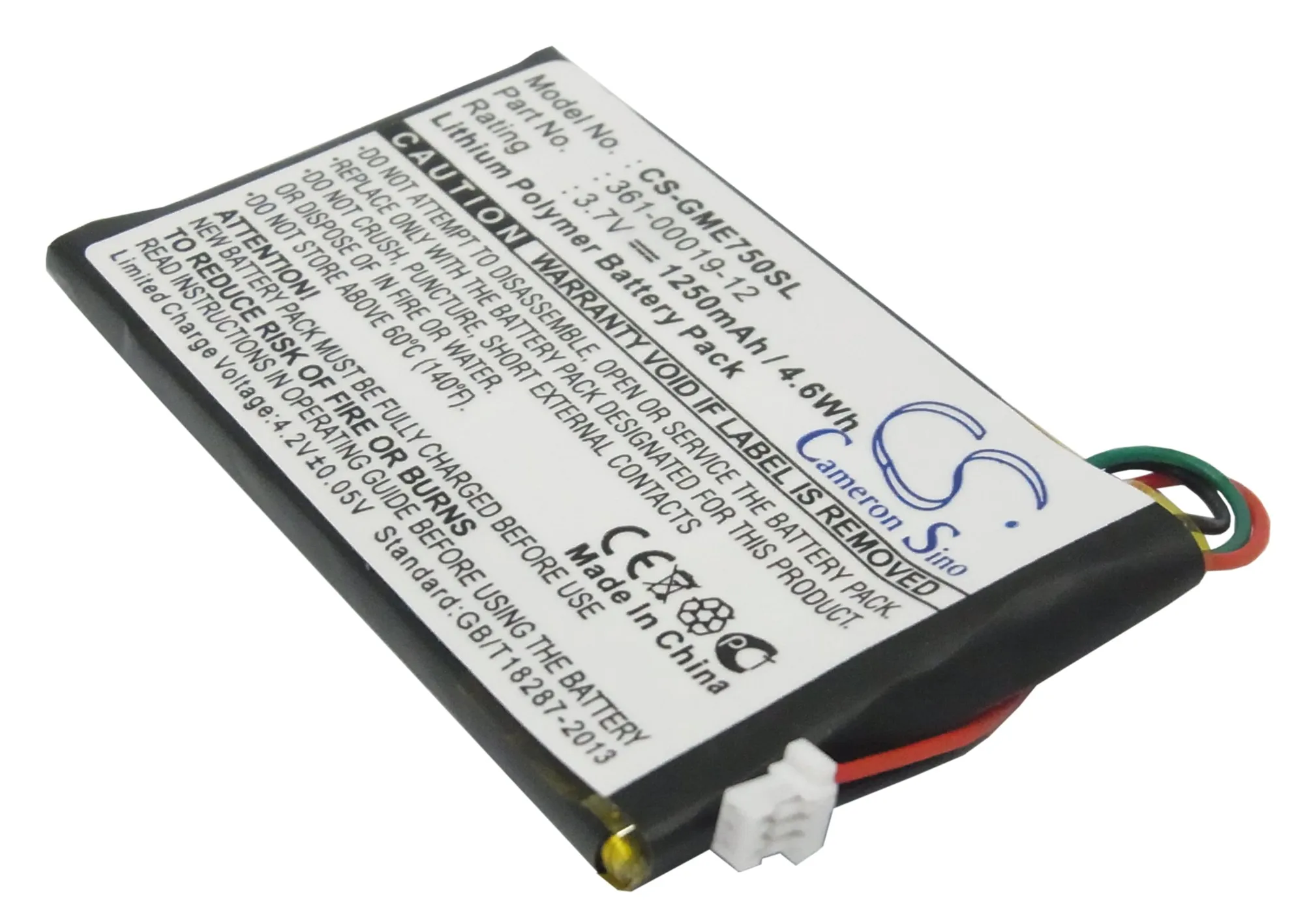 Аккумулятор Cameron Sino 1250mAh для Garmin Edge 605 Edge 705361-00019-12