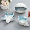 Ceramic Conch Storage Sea Shells Ceramic Tray Craft Ornament Home Decoration Room Decor Jewelry Key Organizer Christmas Gift 4