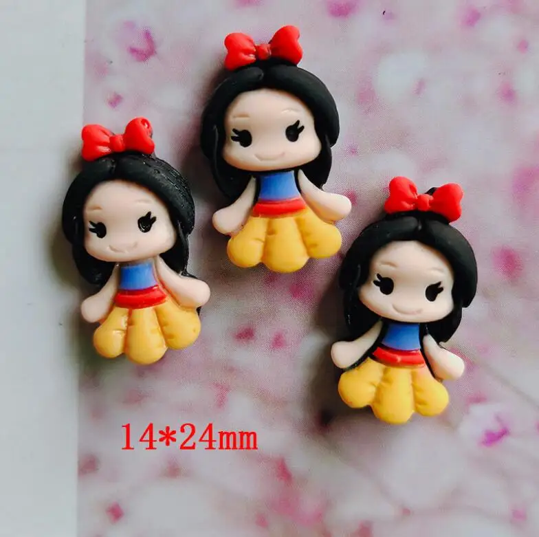 10 pcs/lot Cute Princess Flat Back Resin Cabochons Scrapbooking DIY Jewelry Craft Decoration Accessories