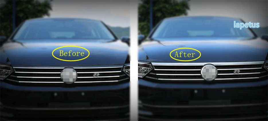 Lapetus переоборудование экстерьера из нержавеющей стали для Volkswagen Passat B8- капот двигателя и фары для бровей полоса крышка отделка