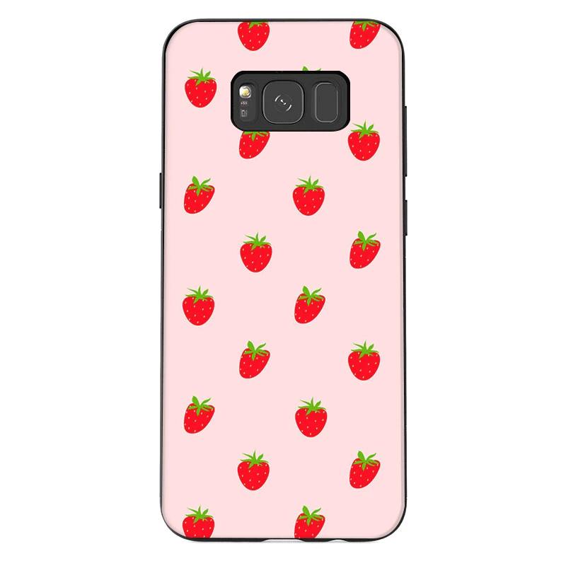 Чехол для телефона из термополиуретана для samsung M10 M20 M30 M40 S10 S8 S9 плюс S10E S7 S6 край S7 края крышки Kawaii японский клубника молока
