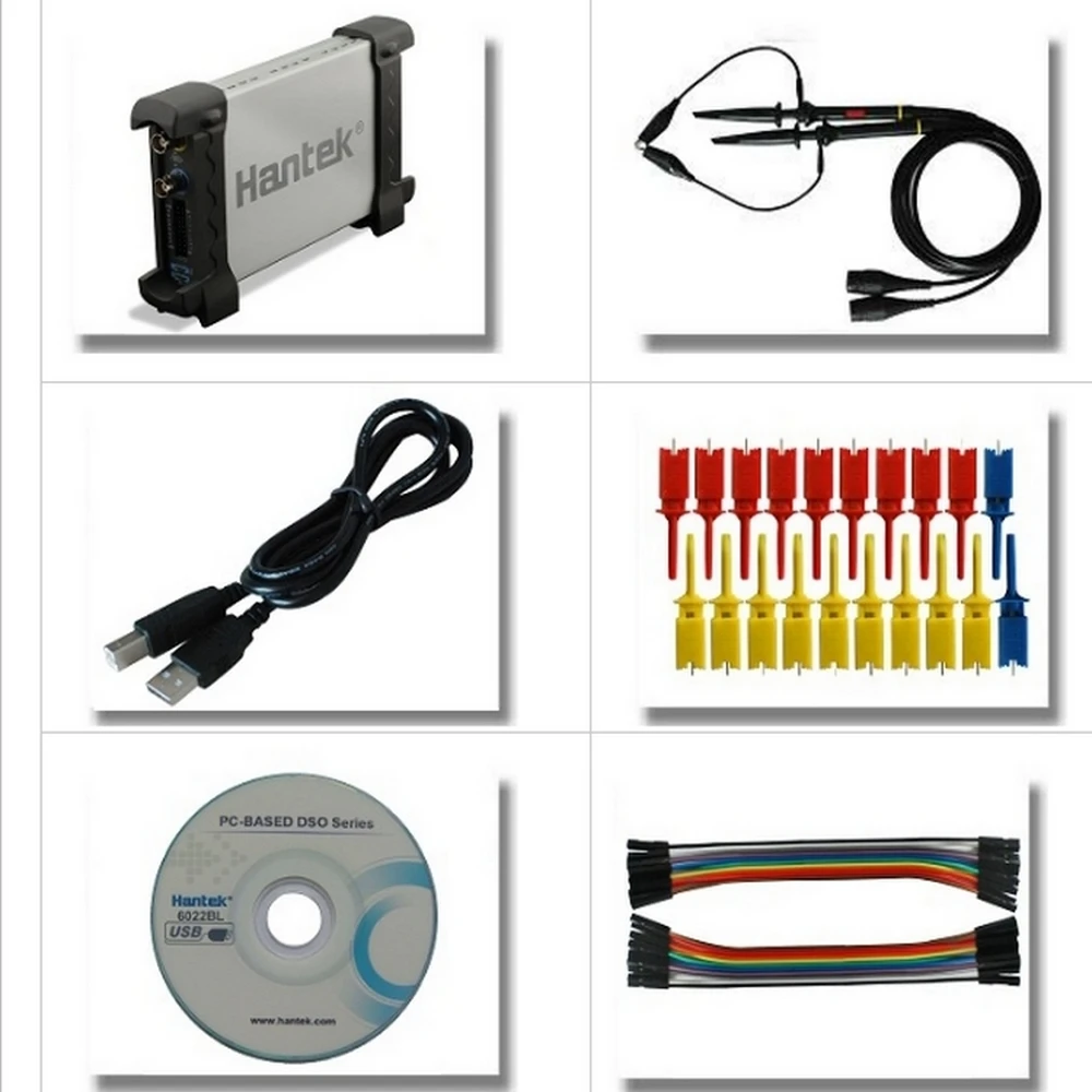 Цифровой осциллограф ПК USB HANTEK 6022BL 20 МГц 48 Мвыб/с Виртуальный Осциллограф