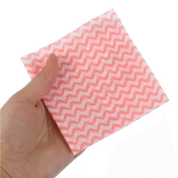 

80pcs/bag Non-woven Fabric Paper Hand/Kitchen Disposable Cleaning Cloth Dish Scouring Pad Cleaning Supplies