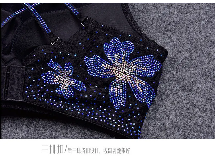 Роскошные Драгоценные камни бюстгальтер топики для женщин bling бикини топики femme сексуальные Стразы топики