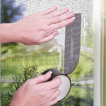 

Repair Tape Fly Screen Door Insect Repellent Repair Tape Waterproof Mosquito Screens Cover Repair Tape Mosquito Net Window Mesh