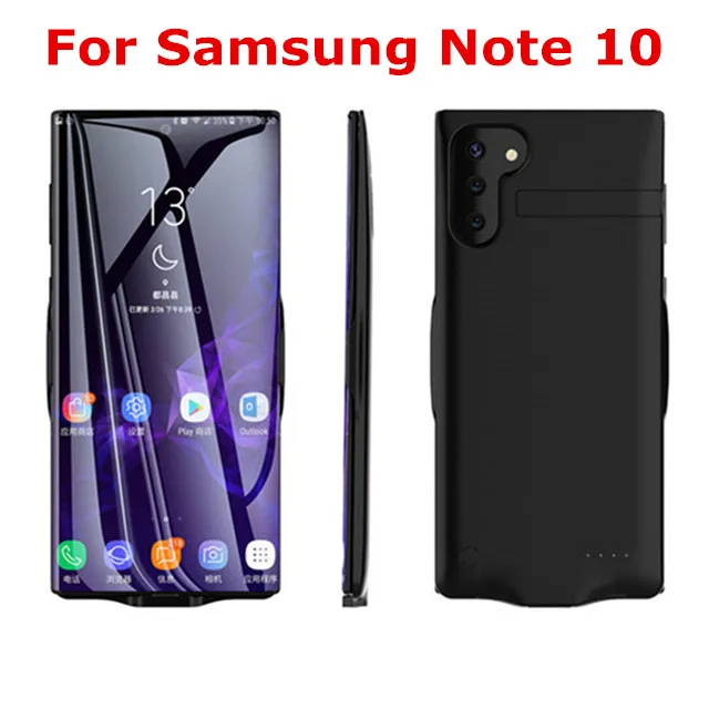 6800 мАч Внешний аккумулятор чехол для samsung Galaxy Note 10/samsung Note Galaxy 10 портативный чехол для зарядки аккумулятора резервный чехол для аккумулятора - Цвет: Black For Note 10