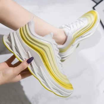 

2020 High Quality Spring/autumn Women Casual Shoes Platform Sneakers for Women Lace-up Cotton Fabric Women Shoes Flat Platform