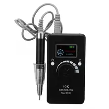 Портативный электрический шлифовальный станок для маникюра, 40000 об/мин, шлифовальный аппарат для маникюра, 100-240 В, маникюрный аппарат
