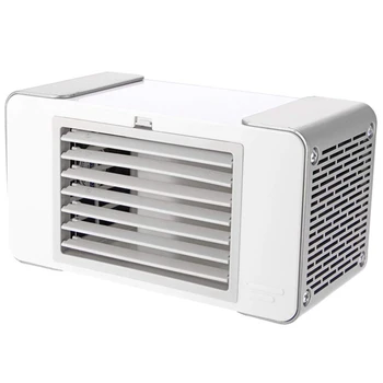 

Air Cooler,Usb Evaporative Coolers With Waterbox,Portable Led Table Fan,Usb Charging,Ultra-Quiet Table Fan For Home Office Bedro