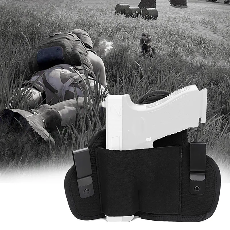 

Pistol Holster Universal Anti-slip Belly Waist Carry Holder Pouch For Hunting Shooting