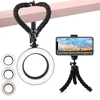 

6.3Inches/8.3inches LED Ring Light Photography Selfie Lamp for Makeup Video Live Studio Fill light
