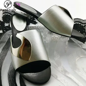 

High Quality Ins Hot Shoes Without Bags Set Italian Women's Party Nigerian Women Sandals