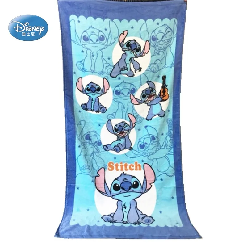 Дисней мультфильм Рапунцель принцесса снег Купание банное полотенце для маленьких мальчиков девочек подарок на день рождения подростков пляжное полотенце для душа 60x120 см - Цвет: stitch