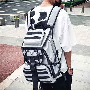 

Backshoulder Bag hot's Tide Brand Frock Street hot's Backpack Fashion Trend Large Bag Female Personality Joker