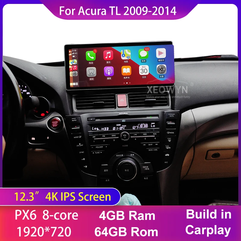 Android 10 для Honda Acura TL 2009 2010 2011 2012 2013 2014 128 ГБ мультимедийный автомобильный