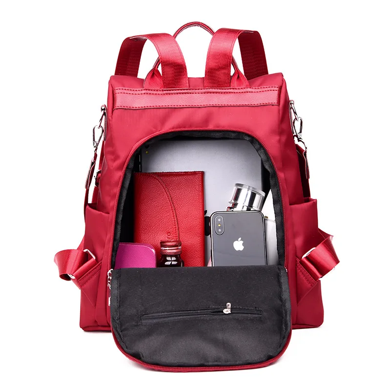 Женский рюкзак с защитой от краж для девочек Mochila Feminina, рюкзаки для путешествий, водонепроницаемые, Оксфорд, школьная сумка, Модный повседневный женский рюкзак
