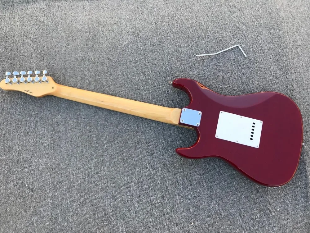 AAA покрытая кленом верхняя электрогитара wilkinson Magneto электрическая гитара клен Шея пользовательская гитара с блокировкой тюнеры мини-переключатель