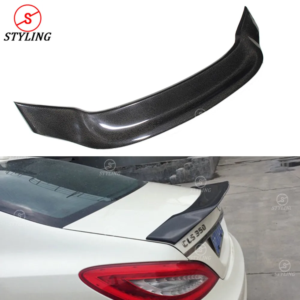 W218 спойлер из углеродного волокна R стиль для Mercedes benz CLS63 260 300 320 заднего багажника