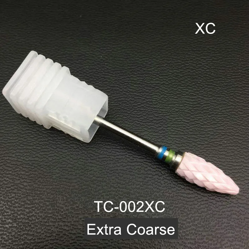 RIKONKA керамический сверло для ногтей 3/3" фреза для маникюра, педикюра, набор, электрическая дрель для ногтей, аксессуары, пилки для ногтей - Цвет: TC-002XC