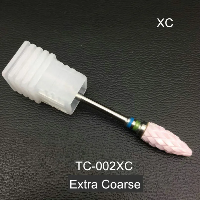 TC-002XC RIKONKA керамический сверло для ногтей 3/3" фреза для маникюра, педикюра, набор, электрическая дрель для ногтей, аксессуары, пилки для ногтей - Цвет: TC-002XC