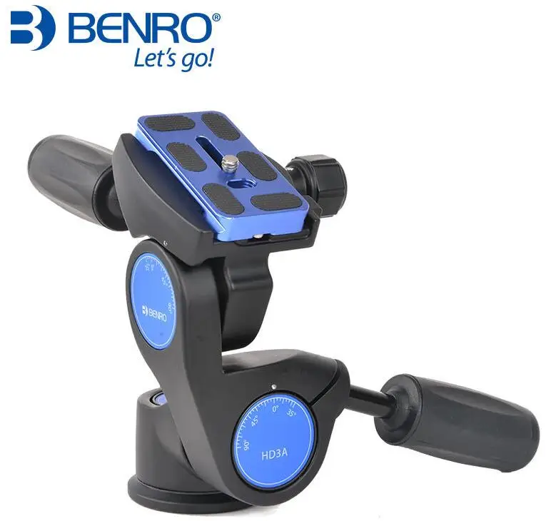 Benro HD1A HD2A HD3A 3-полосная головка трипода с пластиной быстрого крепления для камеры