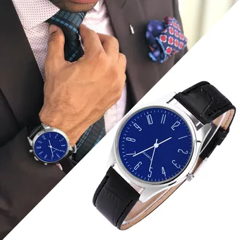 

Fashion Men Casual Luxury Watch Leather Band Quartz Wrist Business Watch Simple And Stylish Dress Wristwatch Relojes Para Hombre