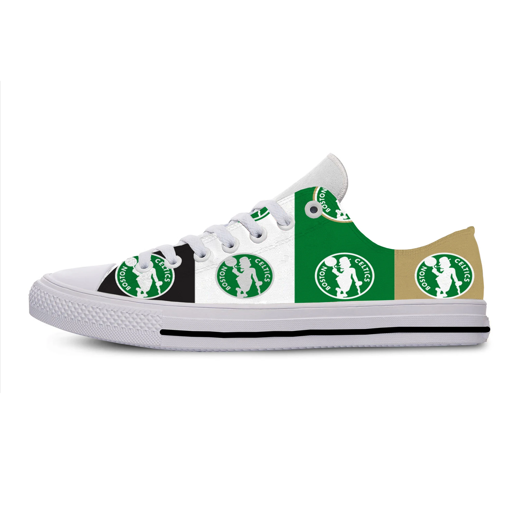 

Lightweight Celtics Fashion Men/Women Casual Shoes Boston Basketball Fans Breathable Flat Canvs Sneakers