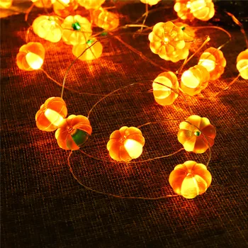 

Remote Control Pumpkin Light String New 30 LEDs Halloween 3m Evening Party Decor Home Courtyard Waterproof Outdoor Light String