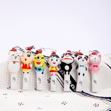 Мультяшный керамический свисток может звучать, детская игрушка, ожерелье, детский сад, подарок на день рождения, живописная зона, стойло, поставка товаров, розовый P