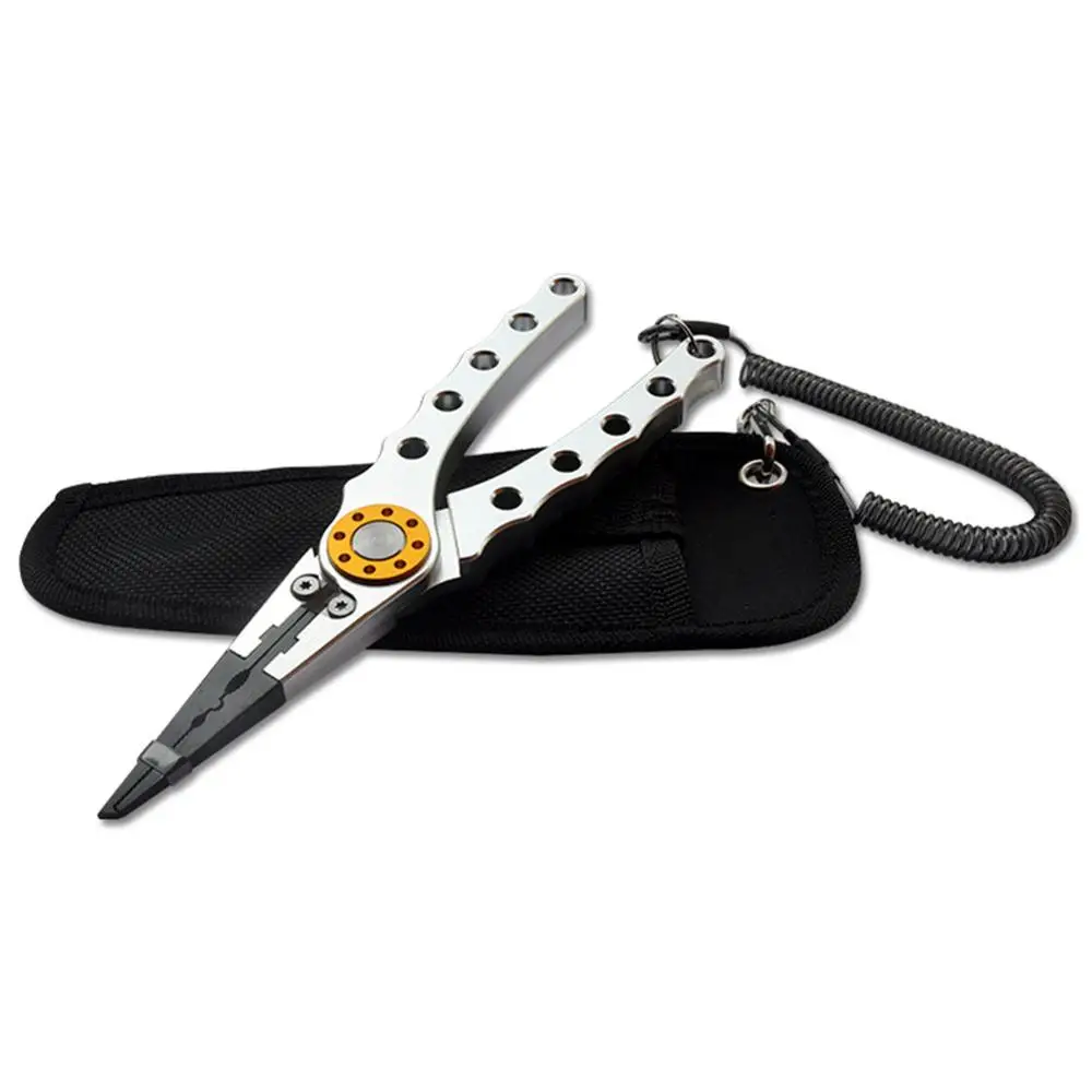 Fishing Plier Scissor Braid Line Lure Cutter Hook Remover Tackle Tool Cutting Fish Use Tongs Scissors Fishing Pliers7 Colors - Цвет: Silver
