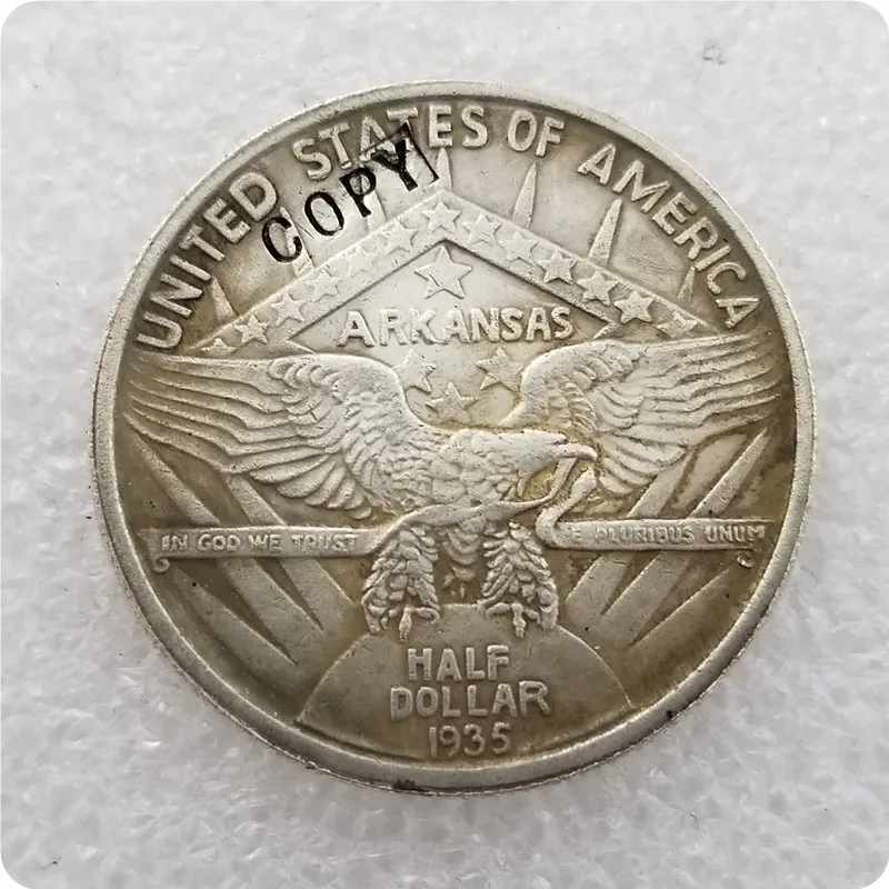 1935 США 1935-1939 юбилейные 50 центов копии монет - Цвет: 1935