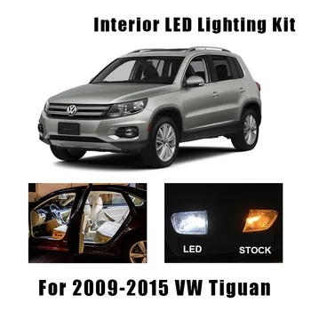 

14pcs White Canbus Car LED Interior Light Ceiling Bulbs Kit Fit For 2009-2014 2015 VW Volkswagen Tiguan Map Dome License Lamp