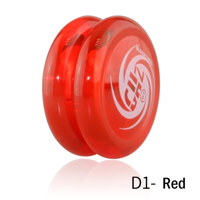 MAGIC YOYO basic type can respond to D1 2A novice beginners swing practice yo-yo classic toy for children birthday gift Red