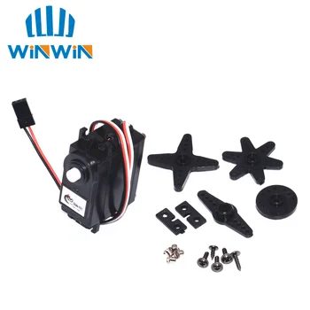 

H44 10PCS DS04-NFC servo 360-degree Continuous Rotation Servos DC Gear Motor Smart Car Robot Torsion 5.5kg/cm DC 4.8V-6V