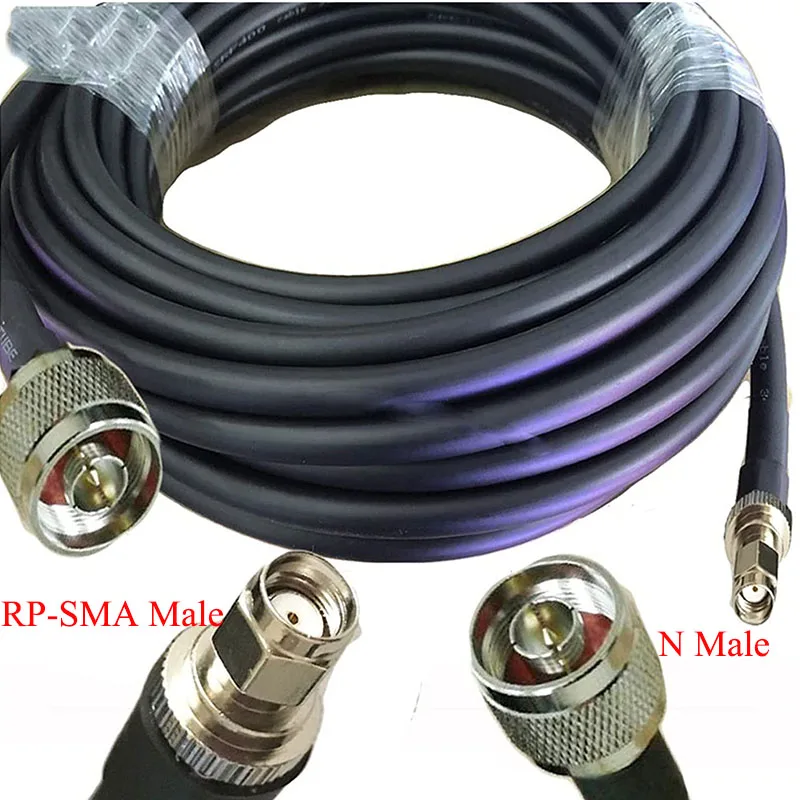 

LMR400 cable N male to RP sma male coaxial Cables special for bobcat rak helium miners 10m