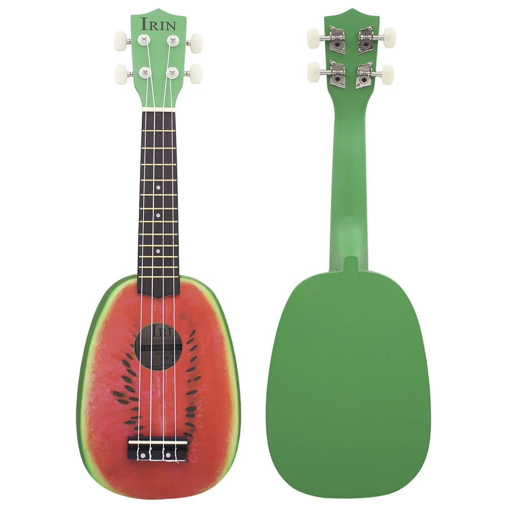 IRIN 21-Zoll-Ukulele-Fruchtserie-Hawaii-Gitarre mit Wassermelonenmuster für Kinder, Anfänger, die Gitarreninstrumente spielen lernen – Detail 1