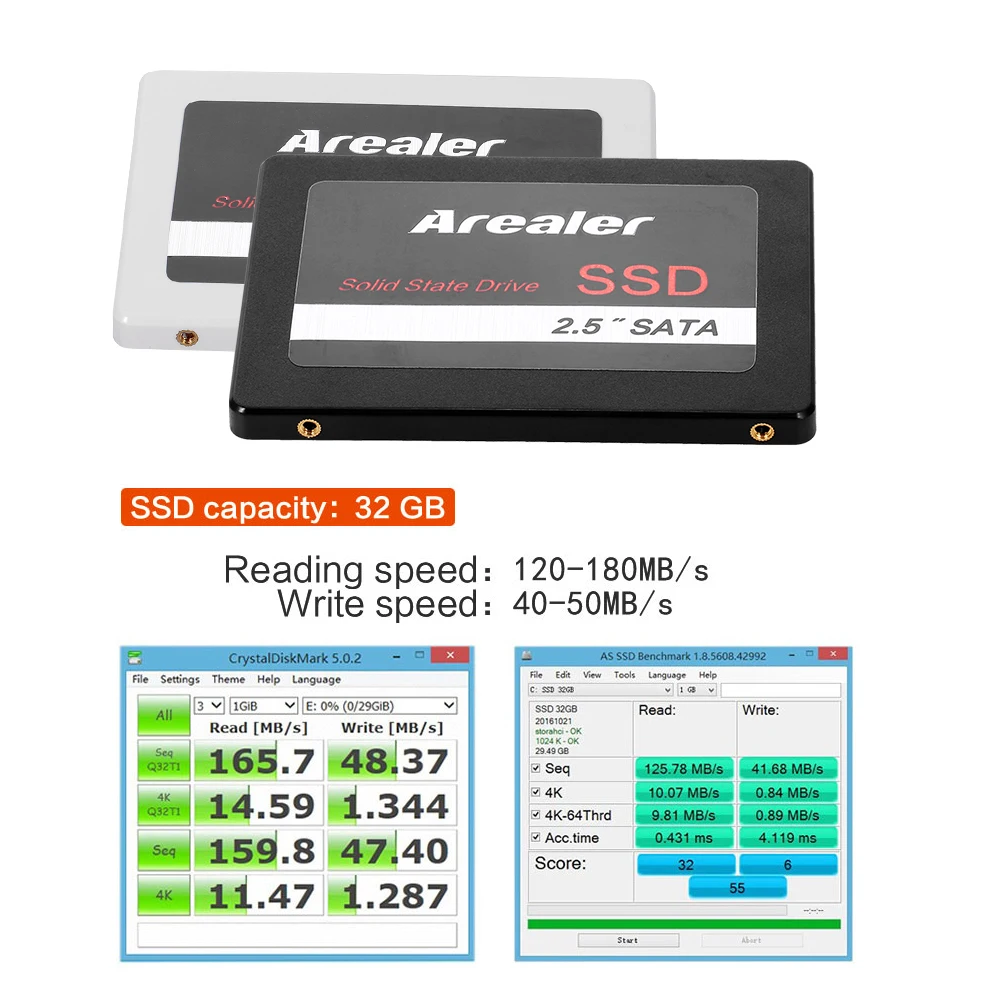 Arealer SSD жесткий диск SSD 120 ГБ 240 480 1 ТБ HDD 2,5 дюймов твердотельный диск SATA 3,0 6 Гбит/с Твердотельный накопитель для портативных ПК