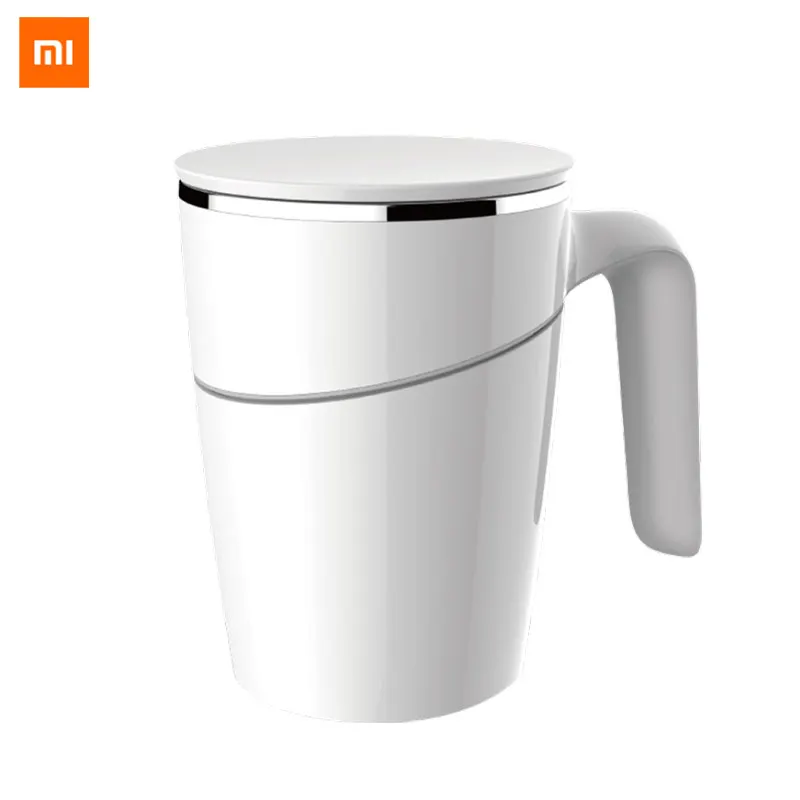 Original White Xiaomi Fiu 470 мл не льется чашка смарт-стакан для воды инновационная Волшебная присоска Нескользящая ABS двойная изоляция 304 нержавеющая сталь - Цвет: Original White