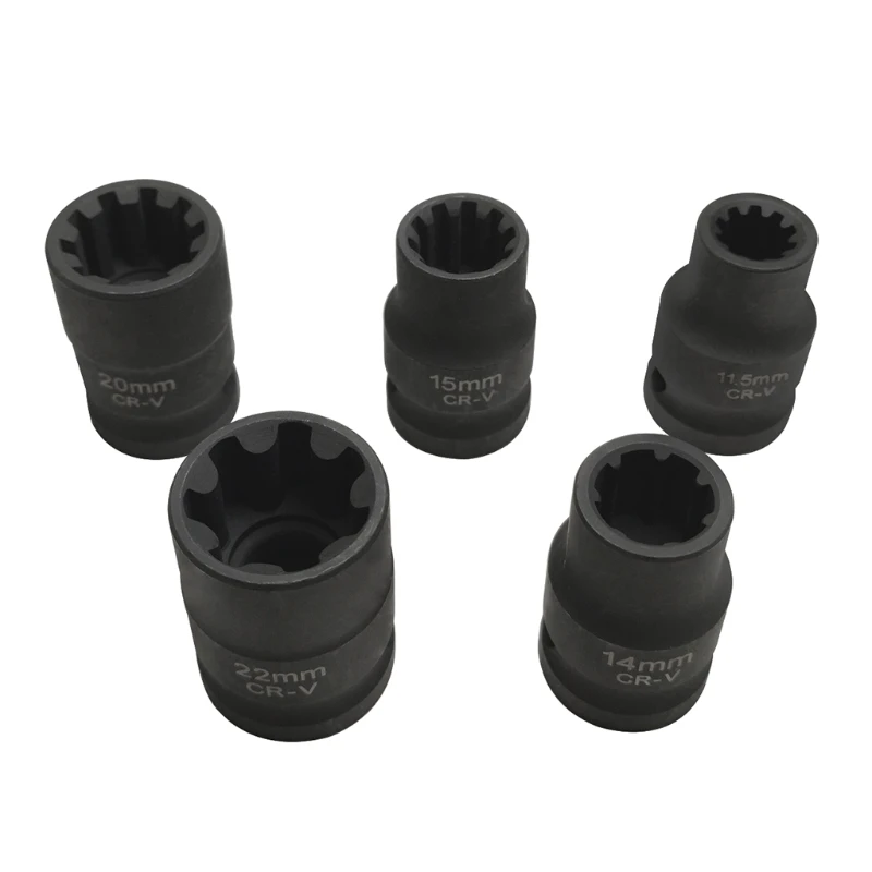 

5 Pcs VAG Special Sleeve Brake Calipers Socket Set Hand Repair Tools Auto Repair and Maintenance Parts Accessories